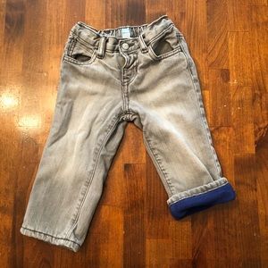 Baby Gap fleece lined boy jeans